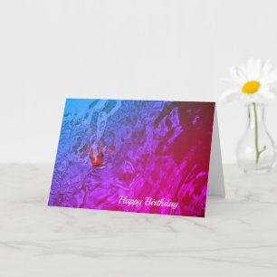 Carpe Diem Pond Fish Fun Photograph Birthday Card