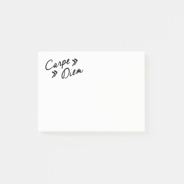 Carpe Diem Post It Notes (Front)