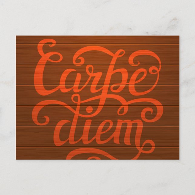 Carpe Diem' Postcard (Front)