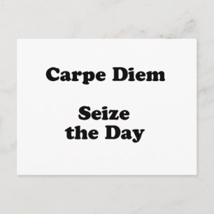 carpe diem postcard
