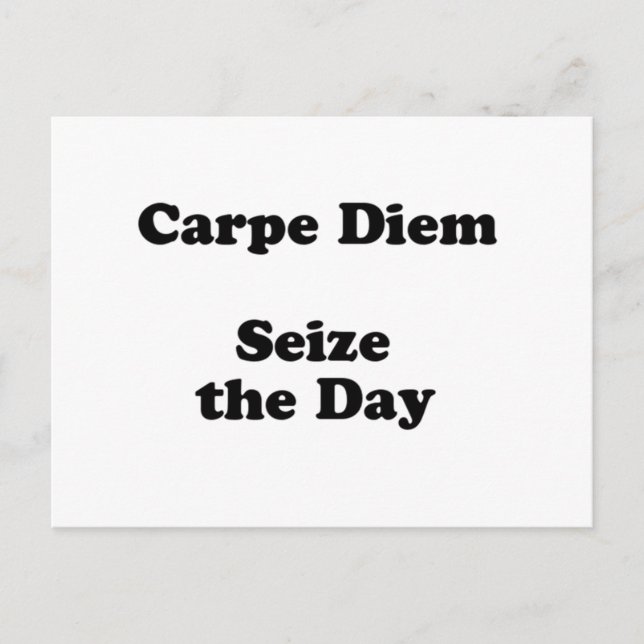 carpe diem postcard (Front)