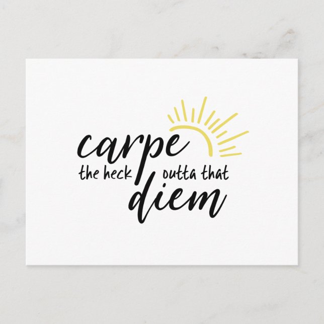 Carpe Diem Postcard (Front)