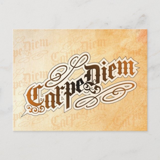 carpe diem postcard (Front)