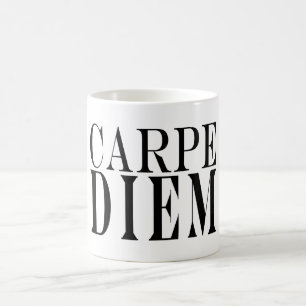 Carpe Diem Seize the Day Latin Quote Happiness Coffee Mug