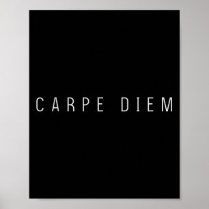 Carpe Diem Seize The Day Stoic Quote Philosophy Po Poster