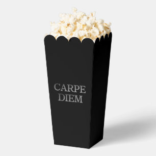 Carpe Diem Stone black popcorn boxes