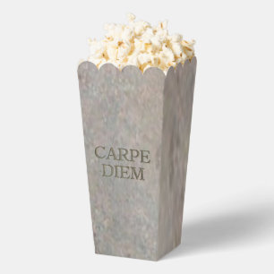 Carpe Diem Stone popcorn boxes