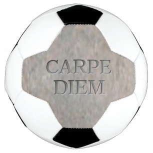 Carpe Diem Stone soccer ball