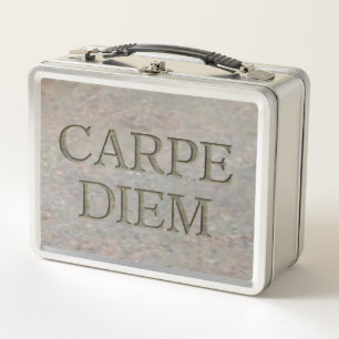 Carpe Diem Stone stainless lunchbox