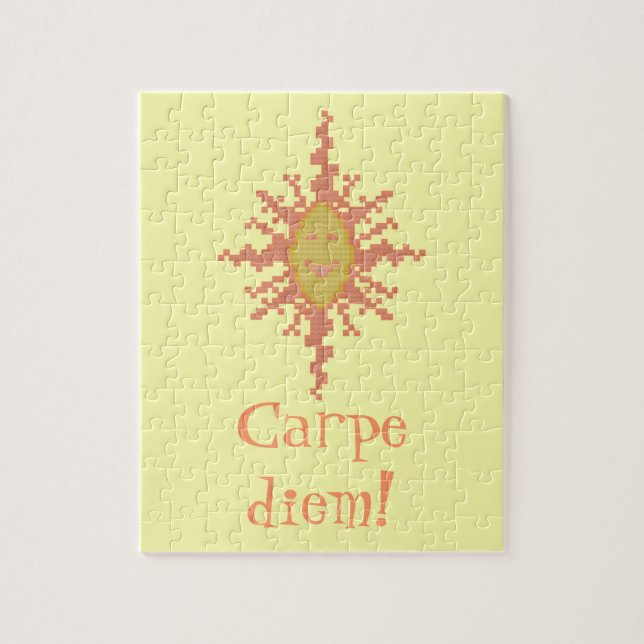 Carpe diem! Sunburst Puzzle (Vertical)
