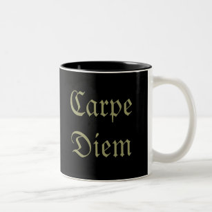 Carpe Diem Two-Tone Coffee Mug