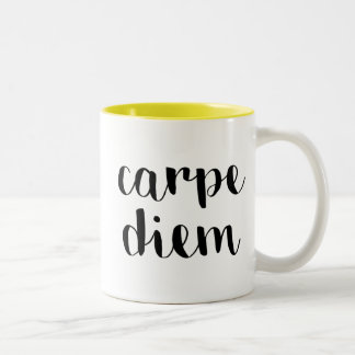Carpe Diem Two-Tone Coffee Mug