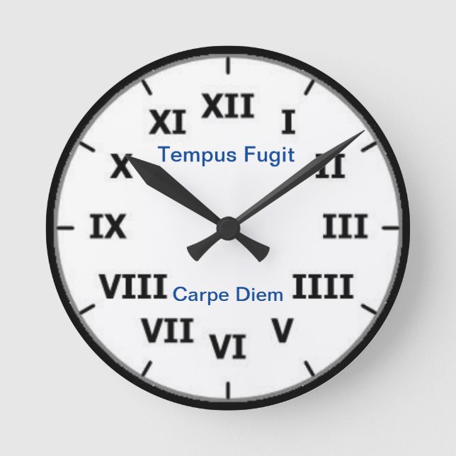 Carpe Diem Wall Clock (Front)