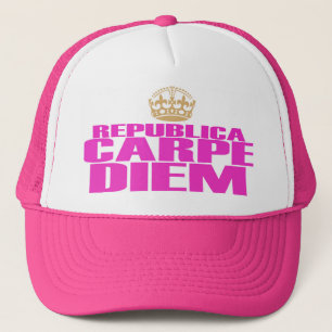 CARPE DIEM WILL BE GIRLS TRUCKER HAT