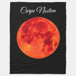 Carpe Noctem Large Fleece Blanket