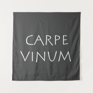 Carpe vinum tapestry
