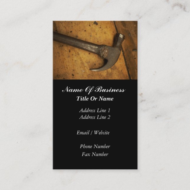 Carpenter Business Card (Front)