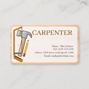 CARPENTER Business card editable