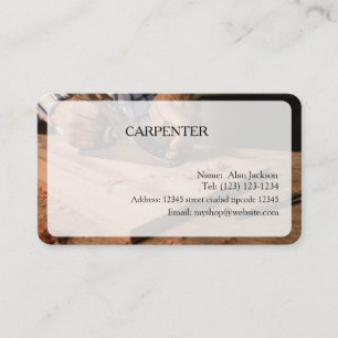 CARPENTER Business card editable