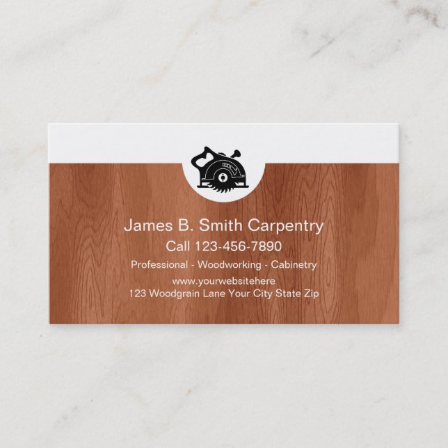 Carpenter Business Cards (Front)