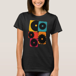 Carpenter Carpentry circular saw Retro T-Shirt