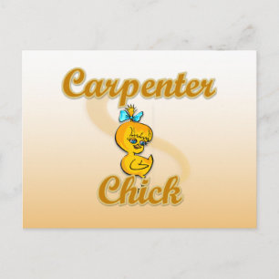 Carpenter Chick Postcard