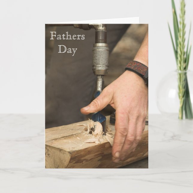Carpenter Fathers Day Card (Front)