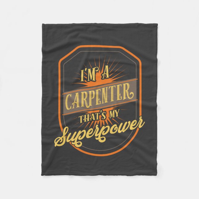 Carpenter Fleece Blanket (Front)