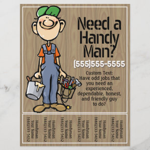 Carpenter Handyman Plumber Painter Earn Money Flyer