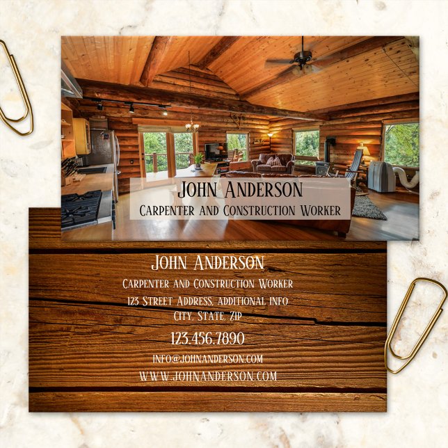 Carpenter Home Remodeling Business Card (Creator Uploaded)
