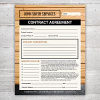 Carpenter Home Renovations Contract Agreement