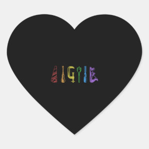 Carpenter LGBT Rainbow Woodworker Cabinetmaker Heart Sticker