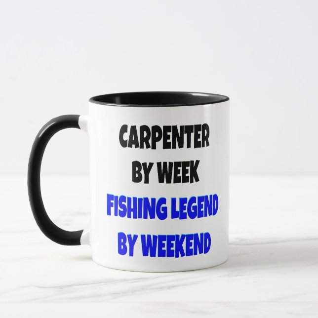 Carpenter Loves Fishing Mug (Left)