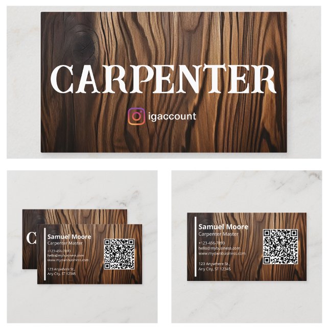 Carpenter Masculine Design Business Card (Carpenter Masculine Design Business Card
)
