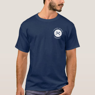 Carpenter Plywood  Construction Navy Blue T-Shirt