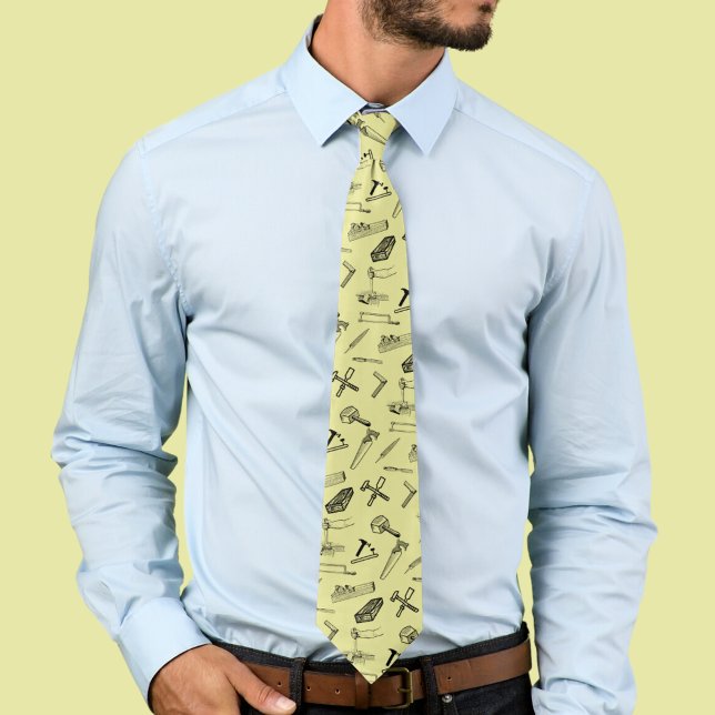 Carpenter Profession Dad Tie (Creator Uploaded)