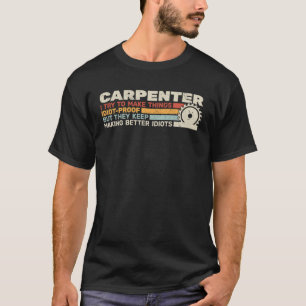 Carpenter retro for men carpenters woodworker for T-Shirt