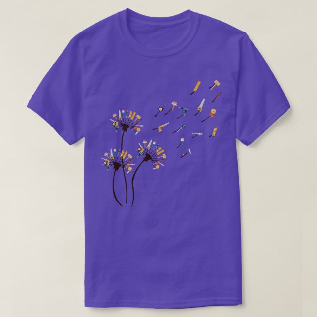 Carpenter Shirt Dandelion Carpenter Lover (Design Front)