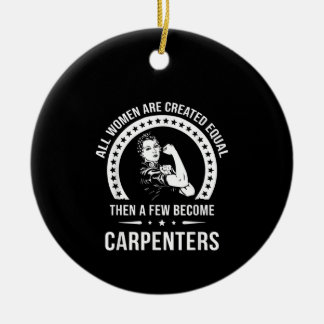 Carpenter Shirt for Women  Carpenter Ceramic Ornament