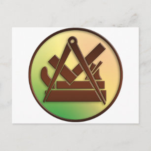 carpenter symbol postcard