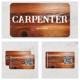 Carpenter Templates Professional Business Card