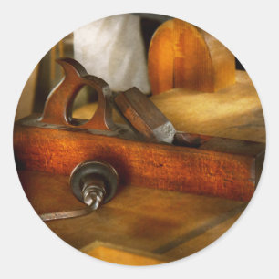 Carpenter - The humble shop plane Classic Round Sticker