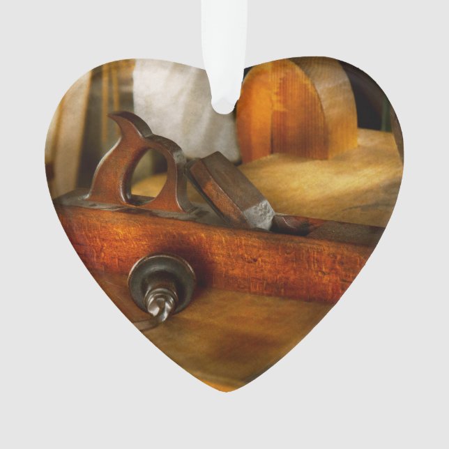 Carpenter - The humble shop plane Ornament (Front)