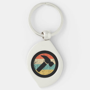 Carpenter Vintage Retro Hammer Key Ring