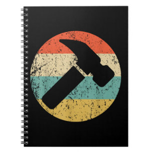 Carpenter Vintage Retro Hammer Notebook