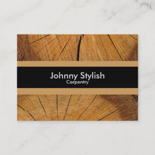 Carpenter wood business stripe card