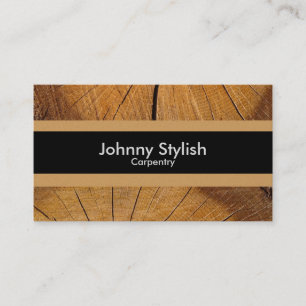 Carpenter wood business stripe card