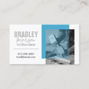 Carpenter Woodworker Customisable Image Business Card