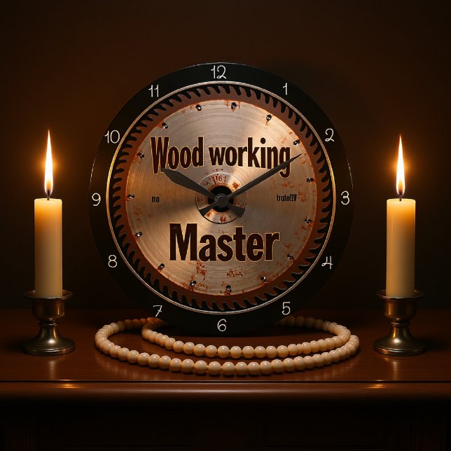 Carpenter's Saw Blade Large Clock (Creator Uploaded)