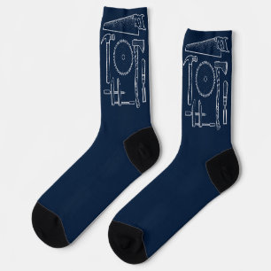 Carpenters Tools Woodworking Woodworkers Socks